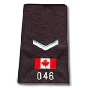 1 Chevron Silver Canada Flag # Slip-Ons