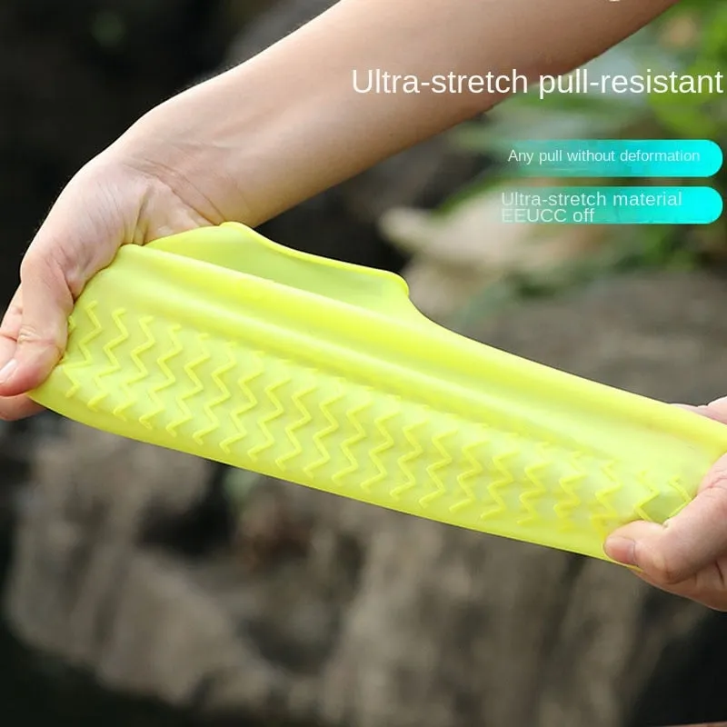 1 Pair Reusable Latex Waterproof Rain Shoes