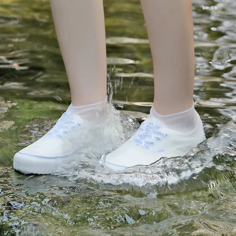 1 Pair Reusable Latex Waterproof Rain Shoes