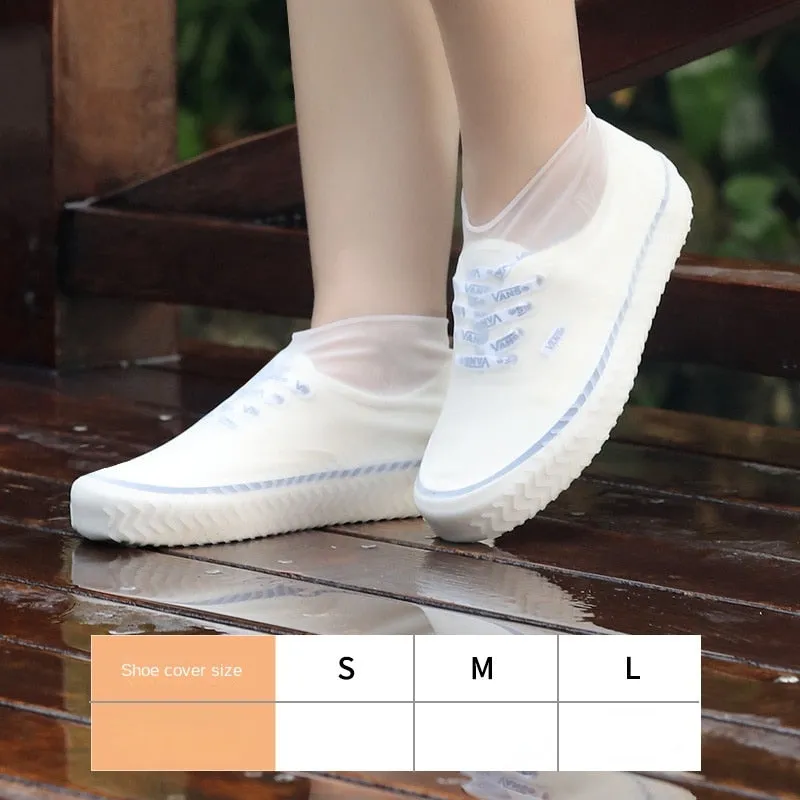 1 Pair Reusable Latex Waterproof Rain Shoes