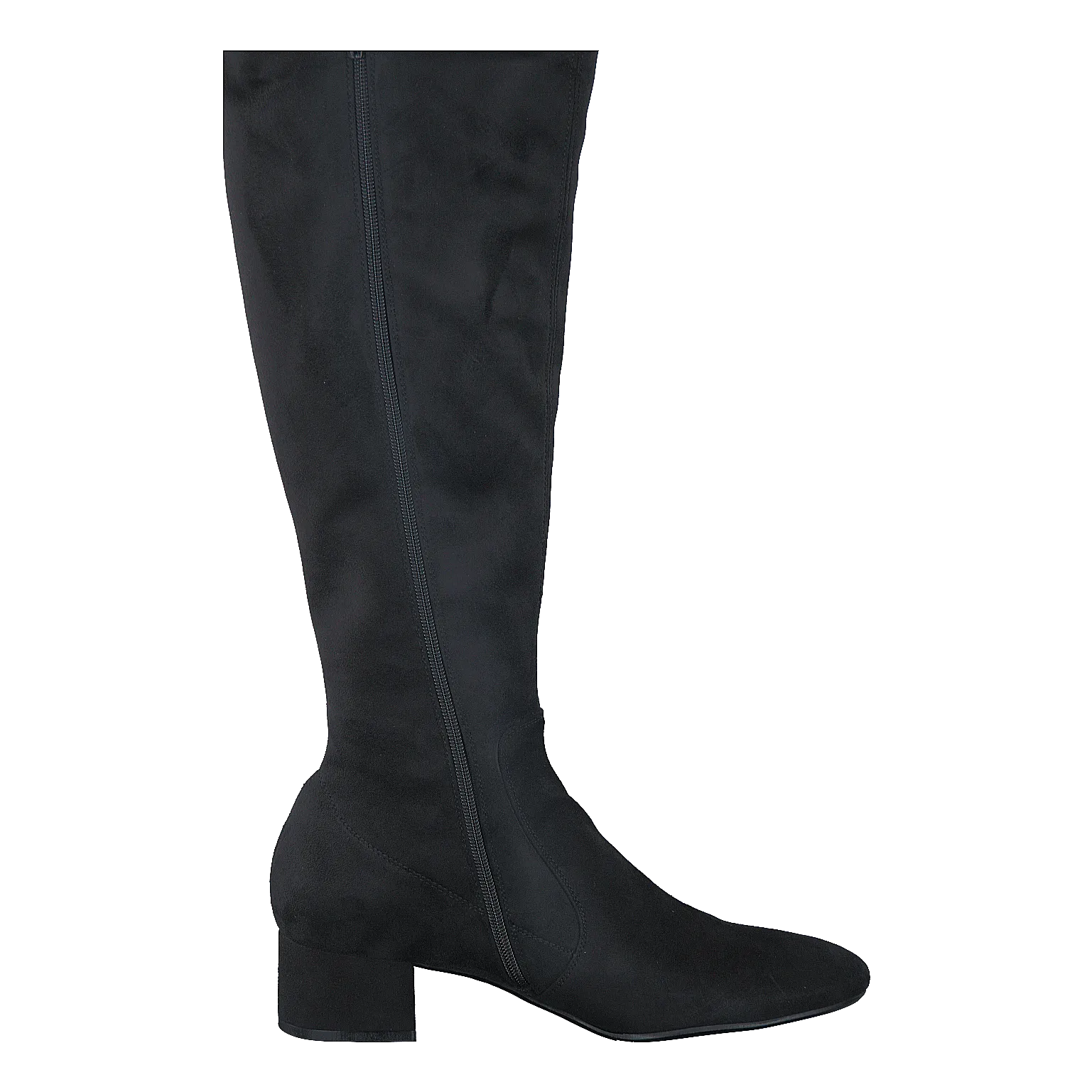 500 Black Suede Stretch Black