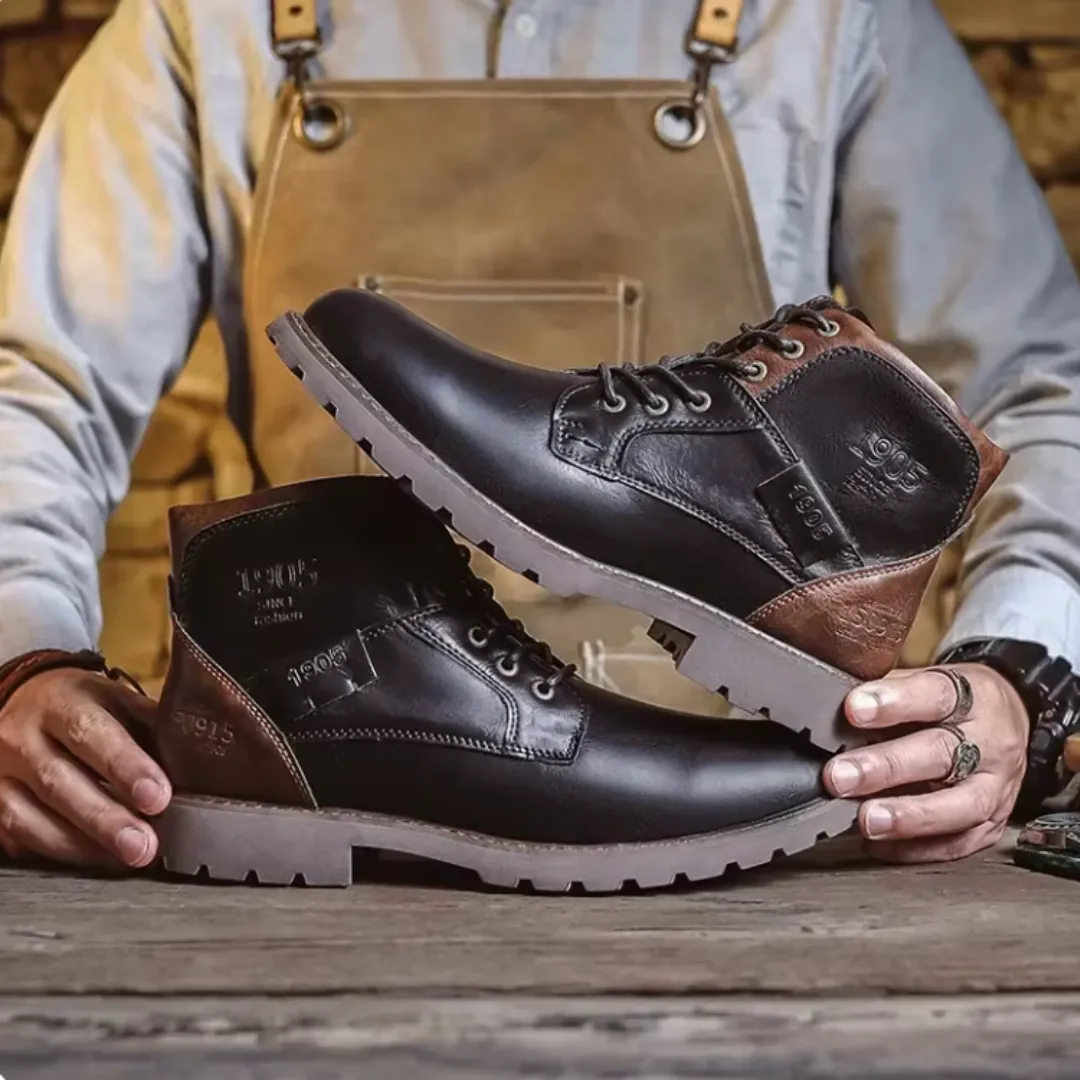 Aaron - Vintage Leather Boots