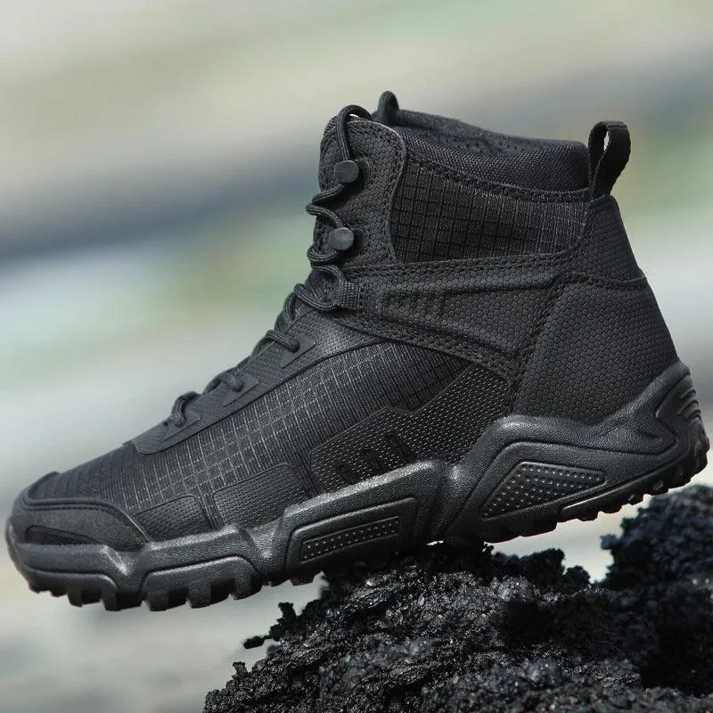 American Ultralight Mid Tube Combat Boots Men's Commando Desert Tactical Hiking Shoes