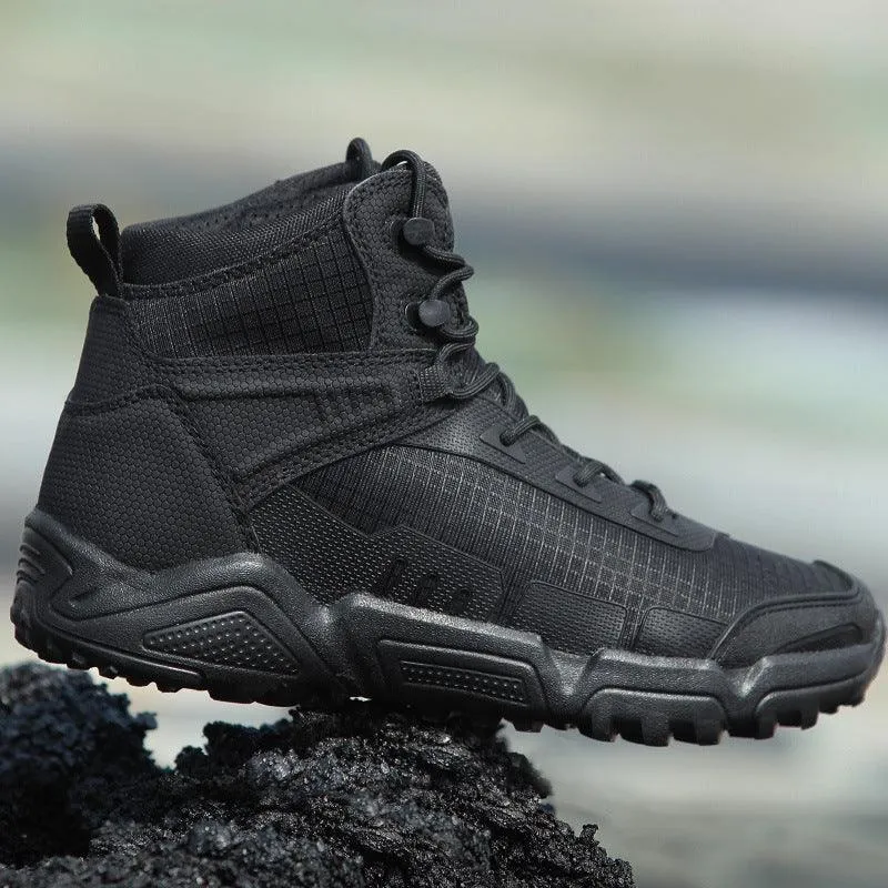 American Ultralight Mid Tube Combat Boots Men's Commando Desert Tactical Hiking Shoes
