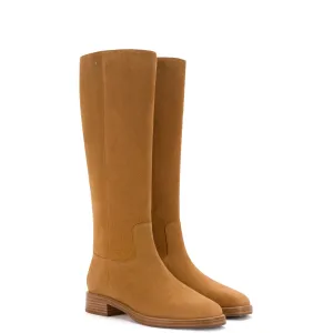 Anne Boot In Toasted Suede by Larroudé