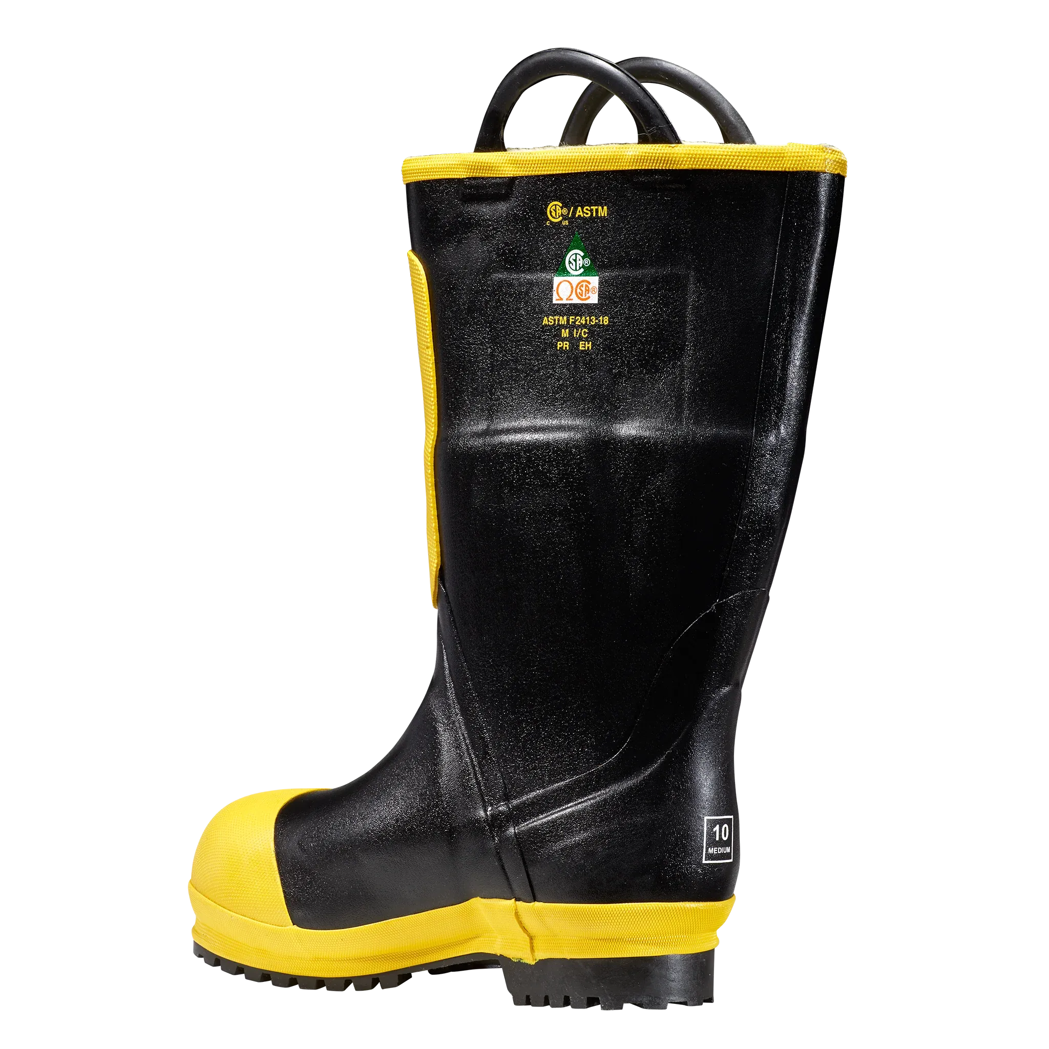 Black Diamond Rubber Firefighter Boot