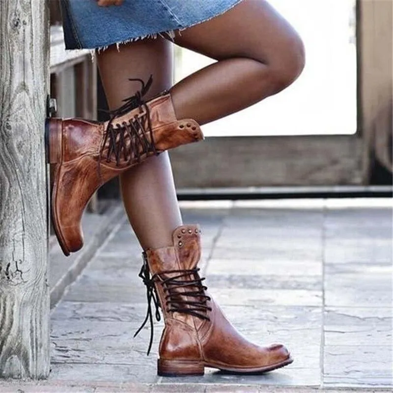 Bonnie - Leather Boot