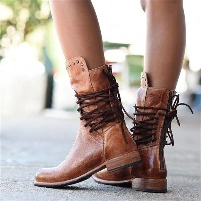 Bonnie - Leather Boot