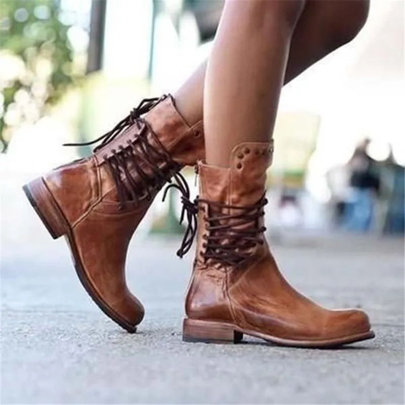 Bonnie - Leather Boot