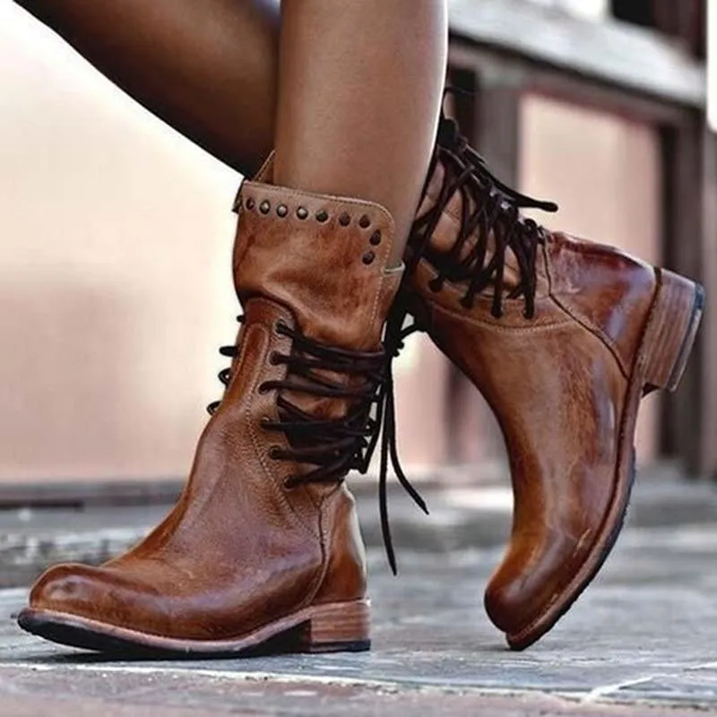Bonnie - Leather Boot