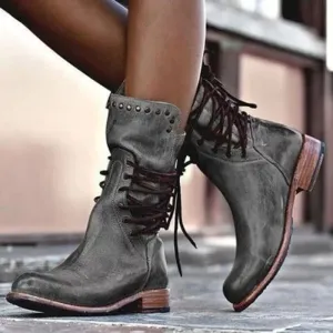 Bonnie - Leather Boot