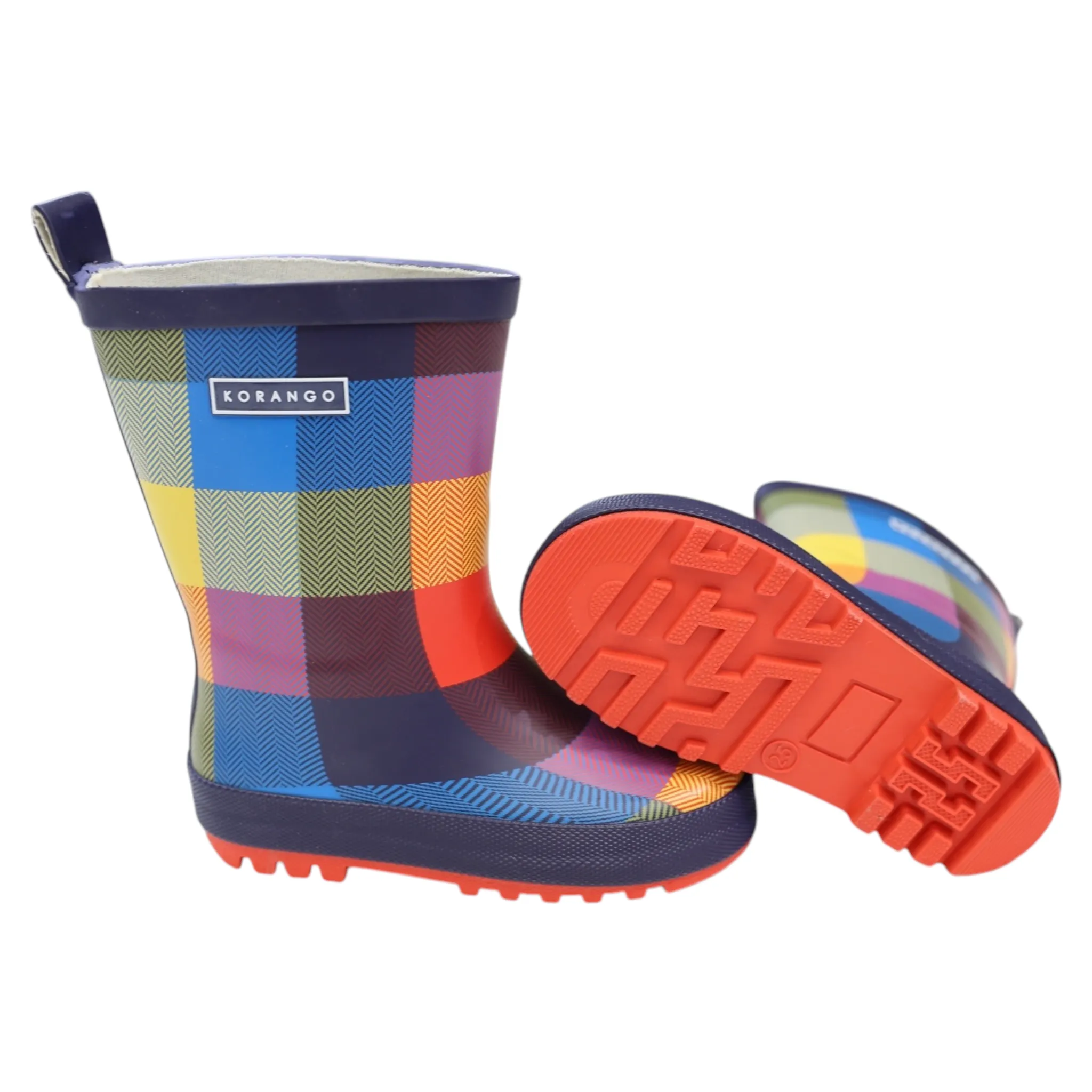 Check Gumboot Red