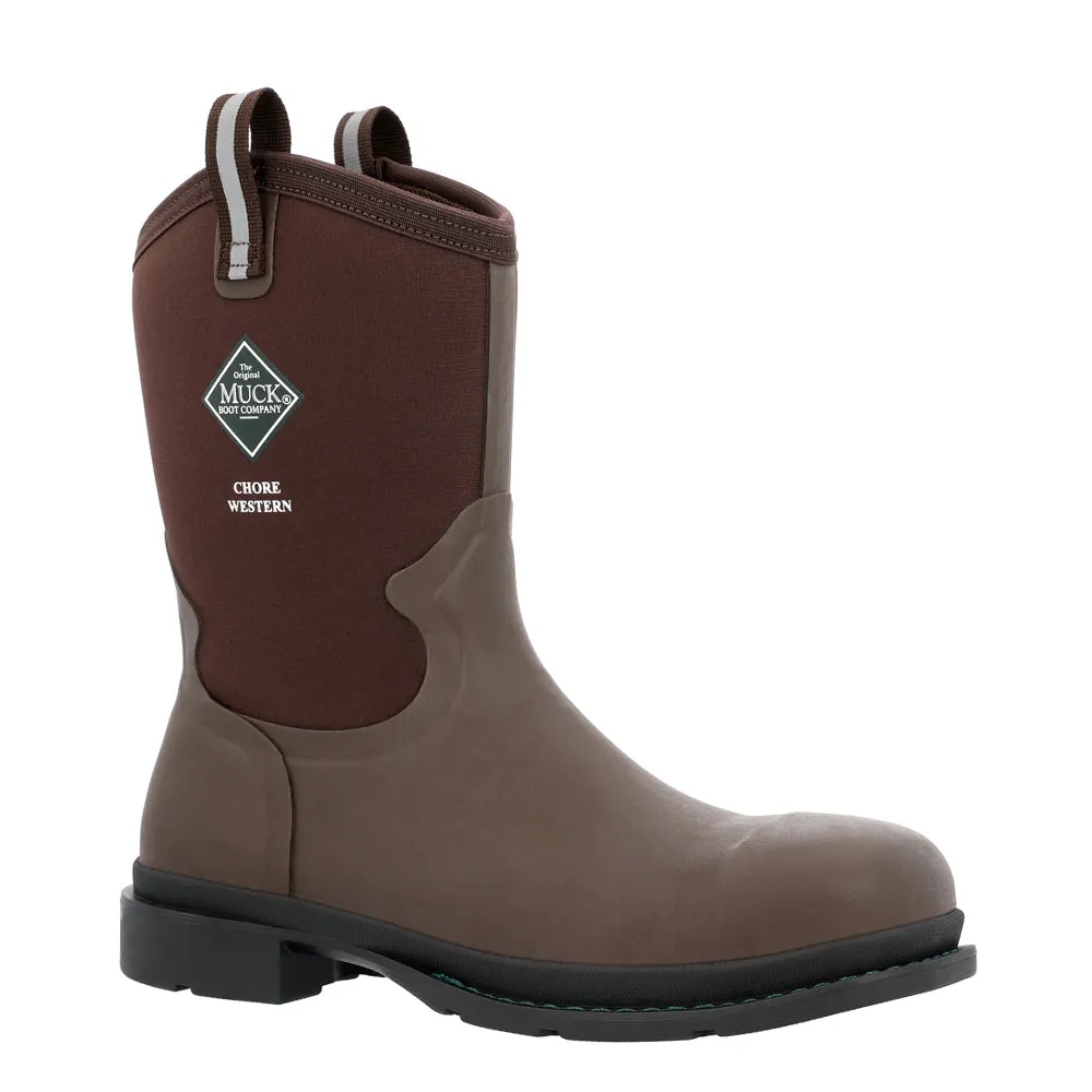 Chore Western Mid Square Toe Pull On Boots