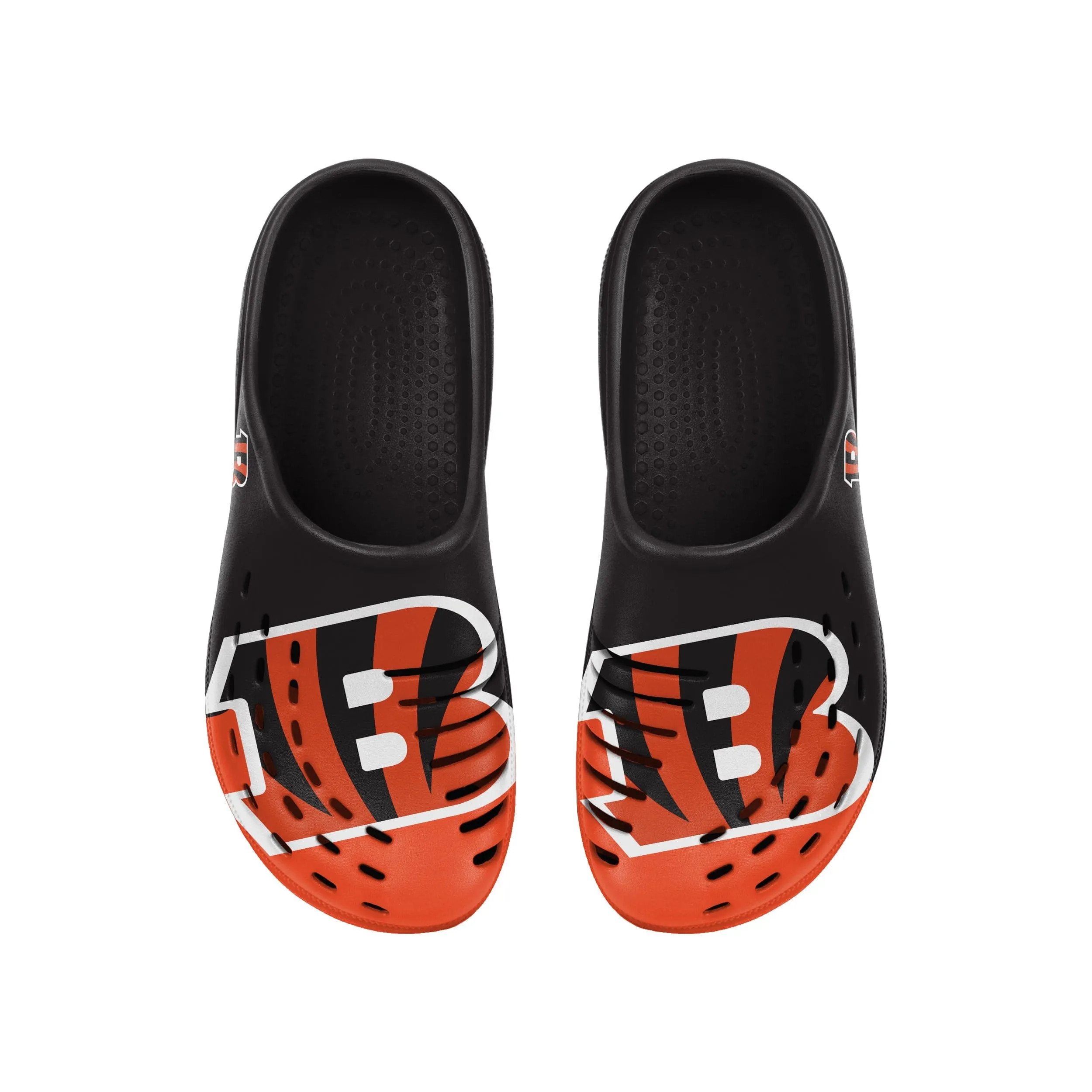 Cincinnati Bengals NFL Mens Colorblock Big Logo Clog