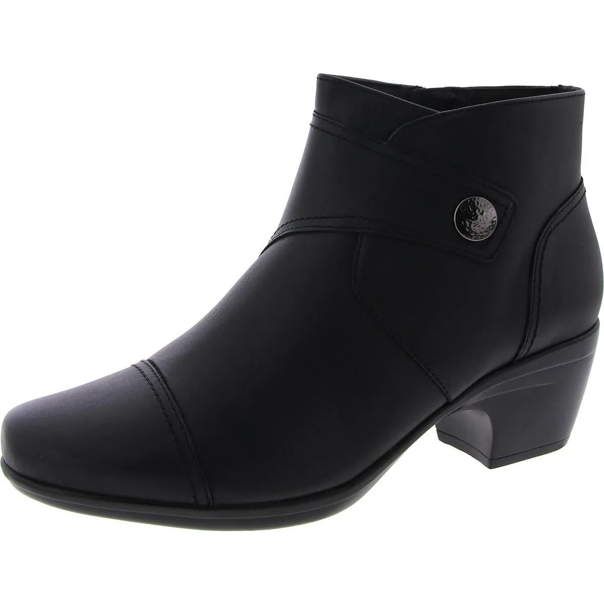 Clarks Womens Leather Comfort Ankle Boots