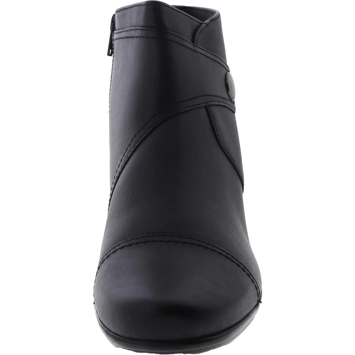 Clarks Womens Leather Comfort Ankle Boots