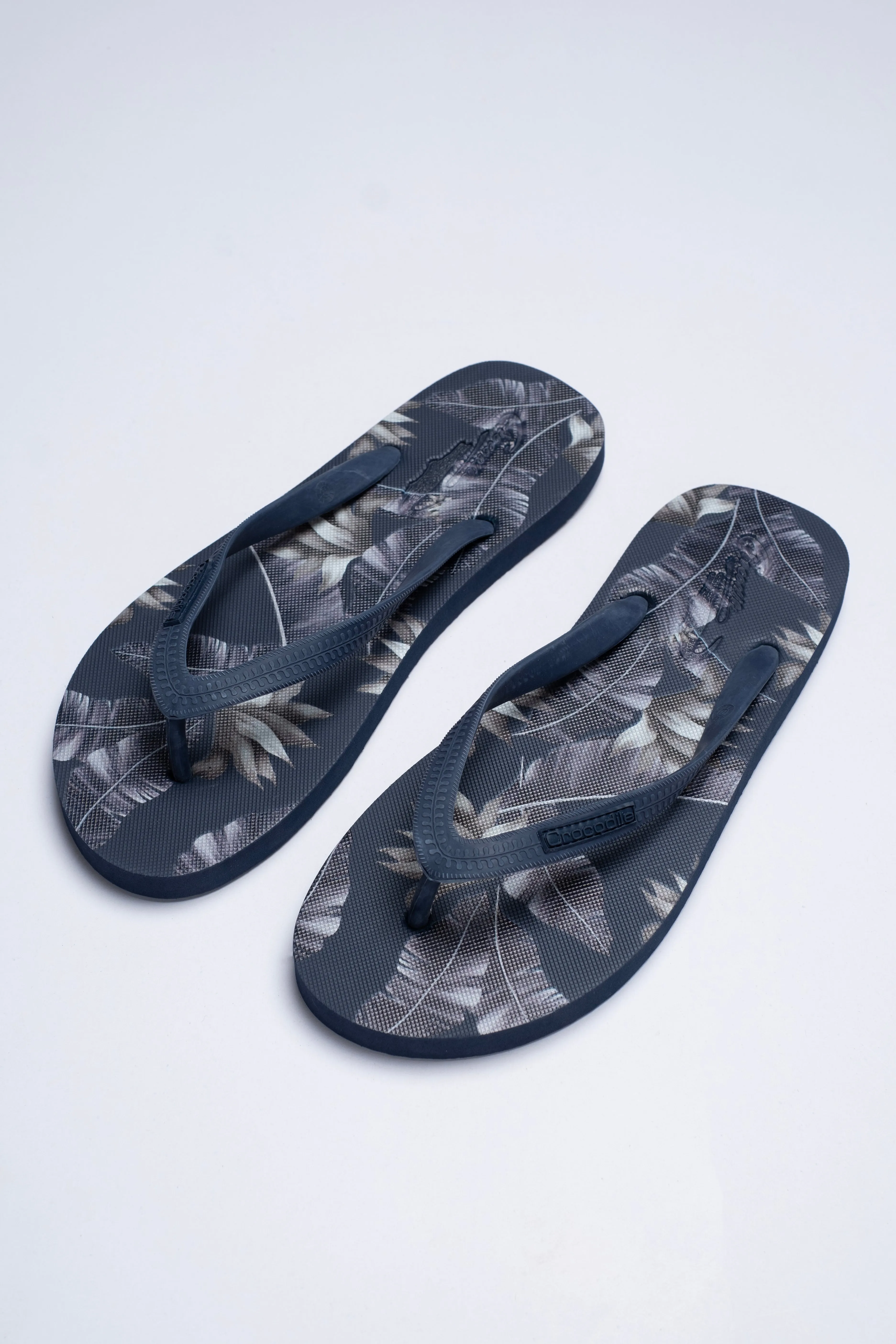 Crocodile Dark Blue Printed Flip Flop