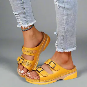 Dorothee | Stylish Double-Strap Wedge Sandals  Comfort Meets Fashion