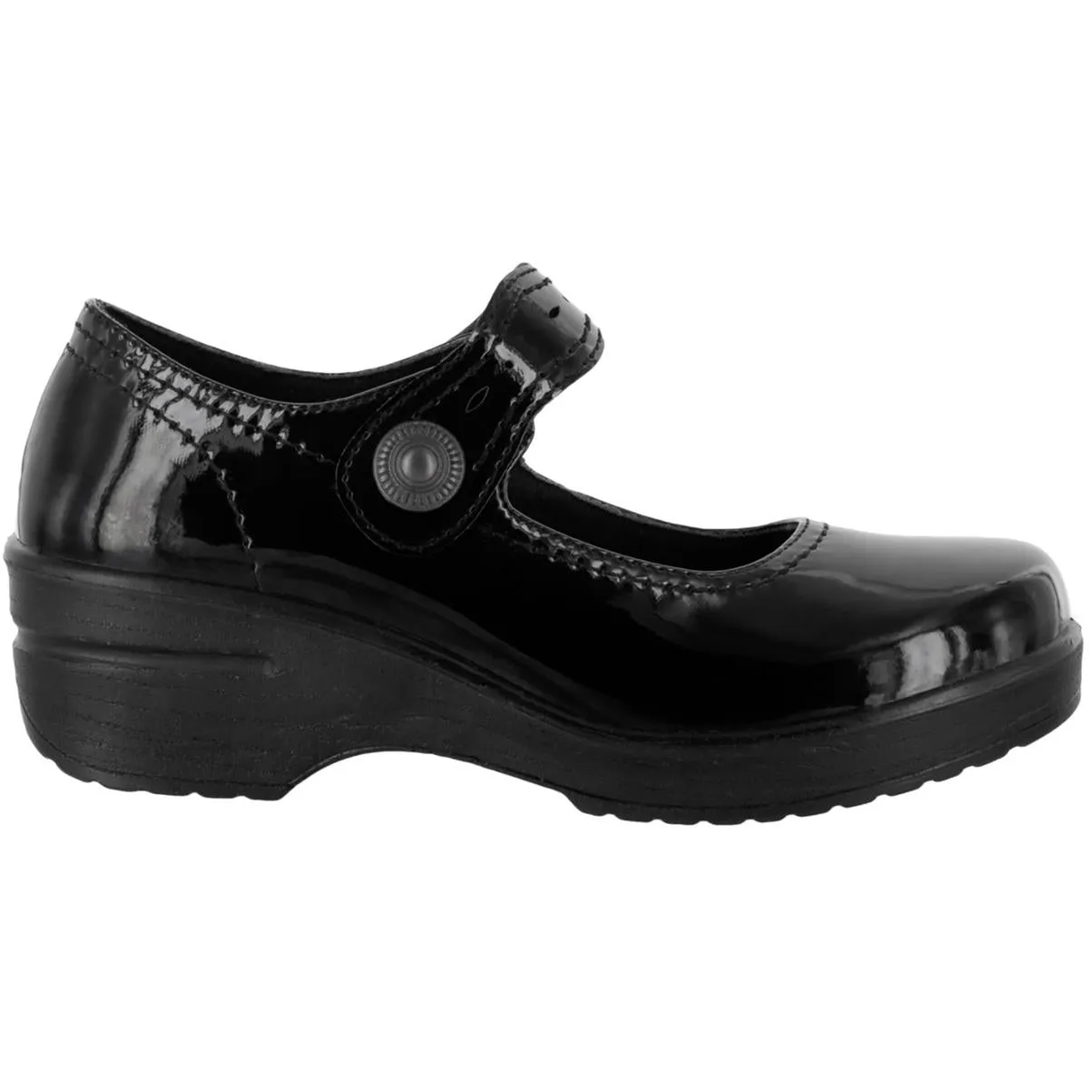 Easy Works by Easy Street Womens Patent Slip Resistant Work and Safety Shoes