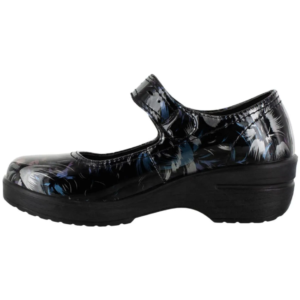 Easy Works by Easy Street Womens Patent Slip Resistant Work and Safety Shoes