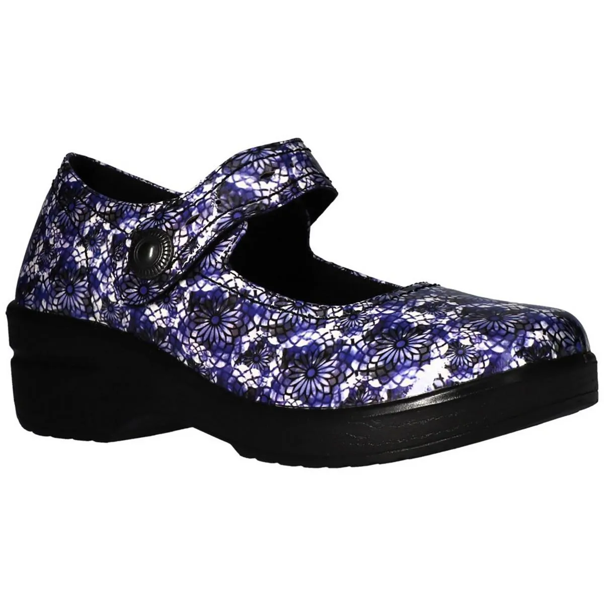 Easy Works by Easy Street Womens Patent Slip Resistant Work and Safety Shoes