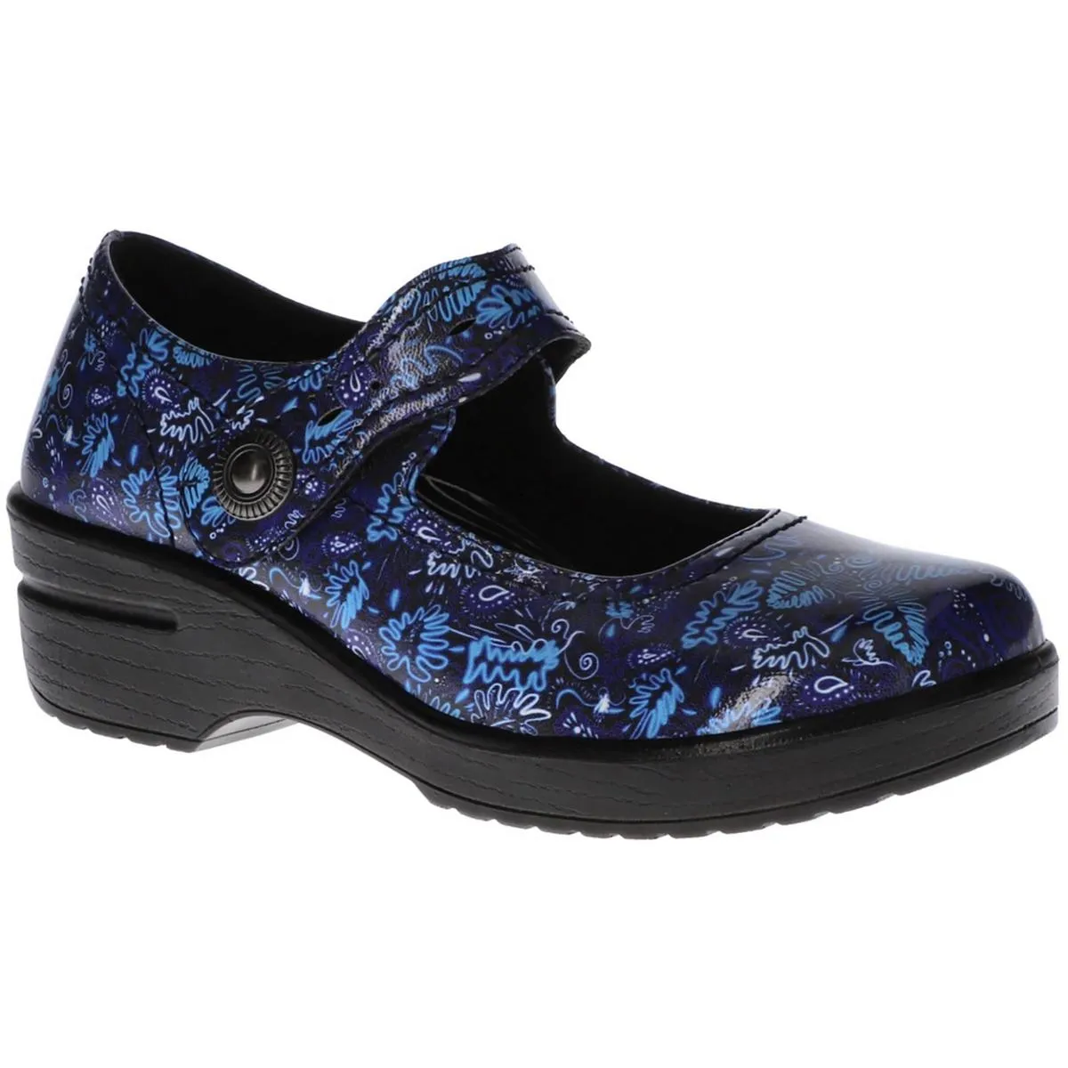 Easy Works by Easy Street Womens Patent Slip Resistant Work and Safety Shoes