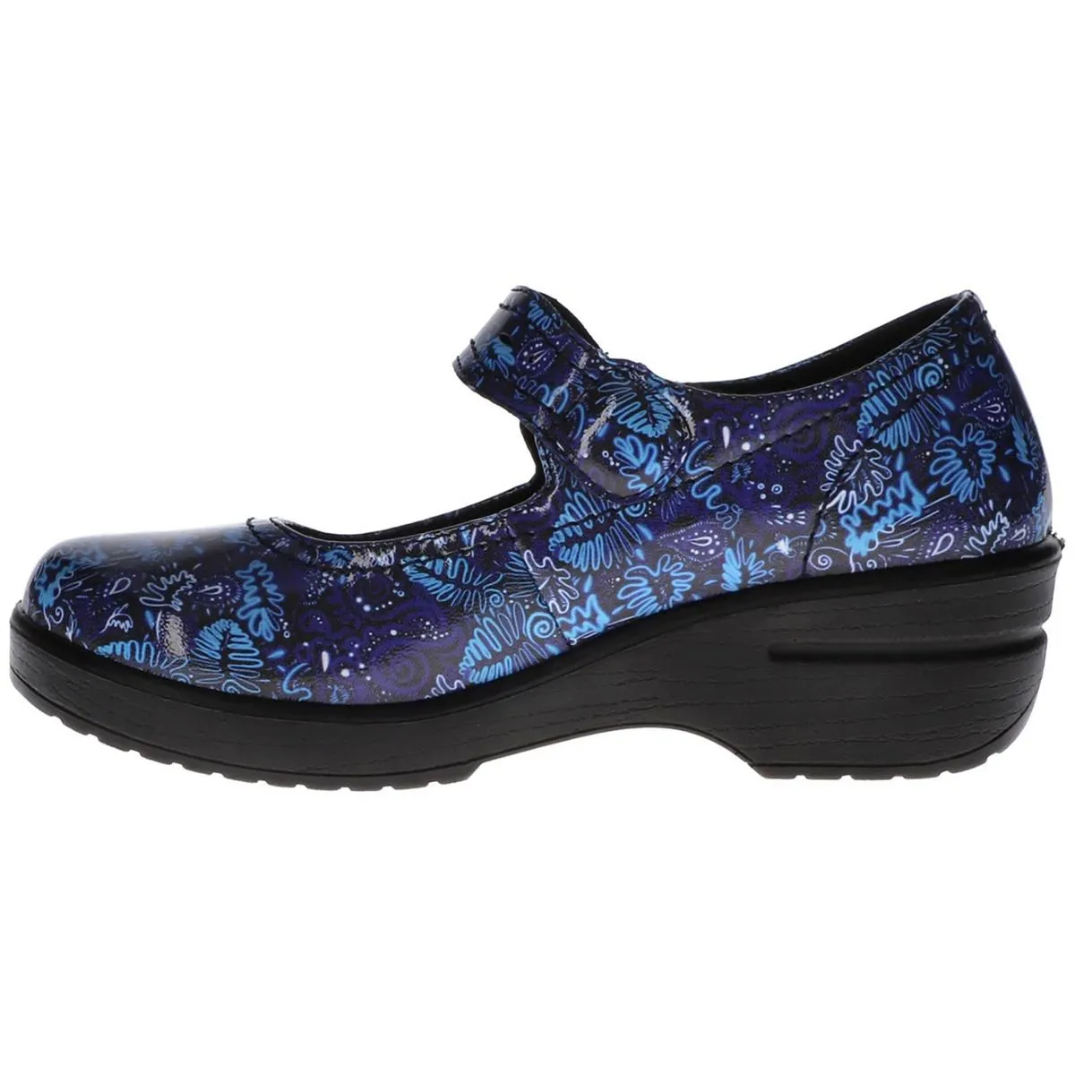 Easy Works by Easy Street Womens Patent Slip Resistant Work and Safety Shoes