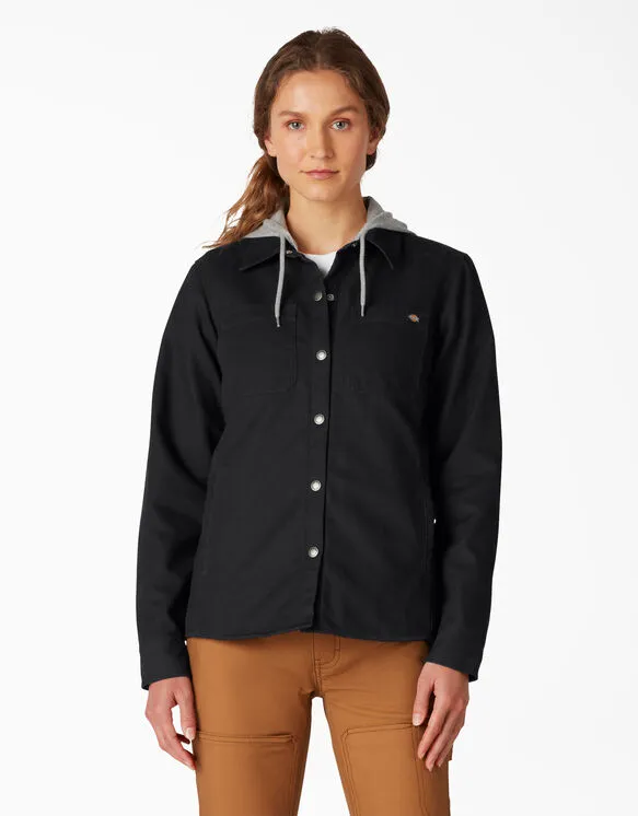 Jacket - Dickies Women’s Duck Hooded Shirt Jacket FJ077