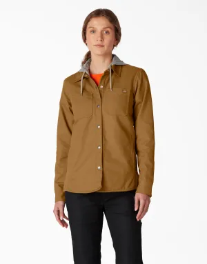 Jacket - Dickies Women’s Duck Hooded Shirt Jacket FJ077