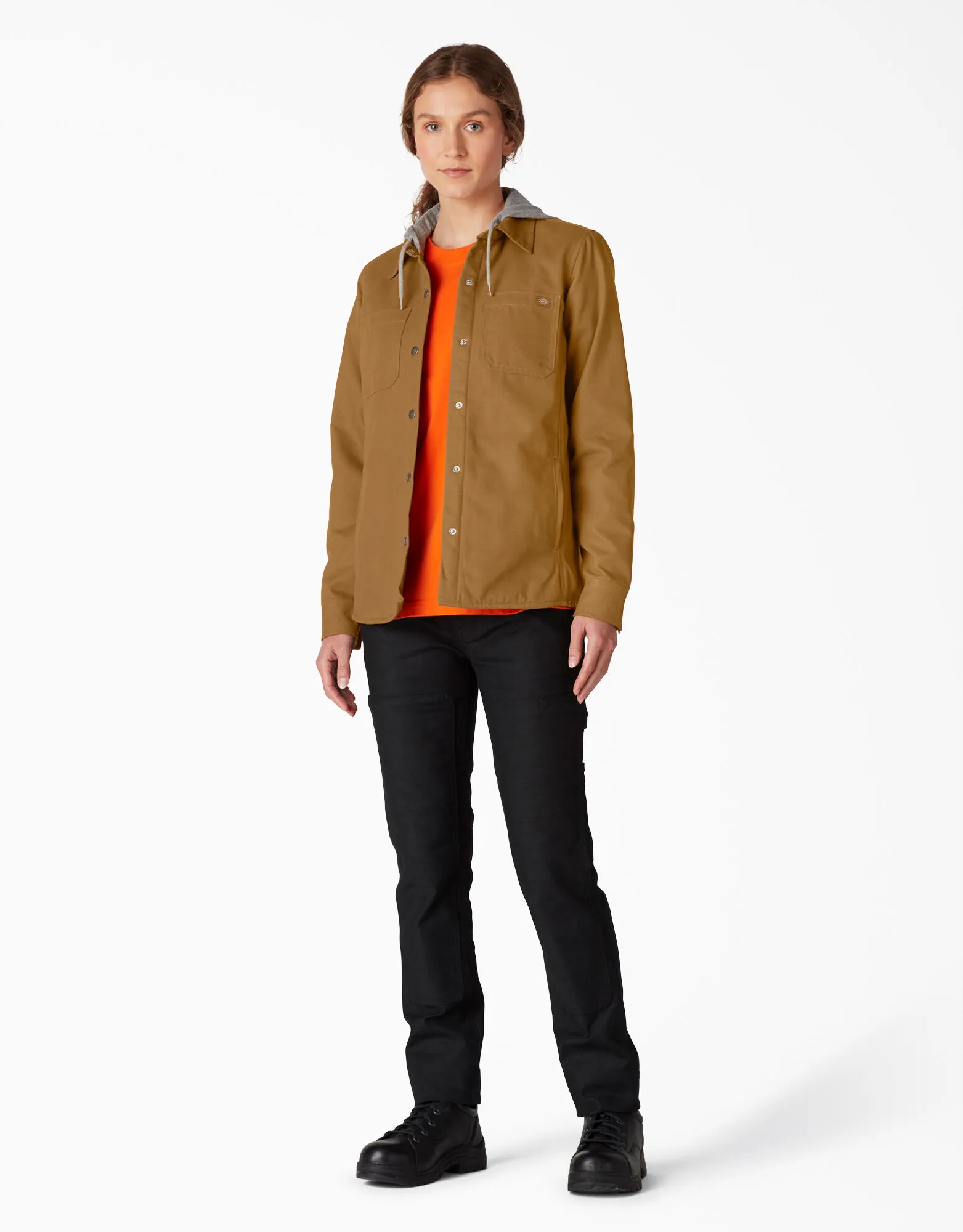 Jacket - Dickies Women’s Duck Hooded Shirt Jacket FJ077