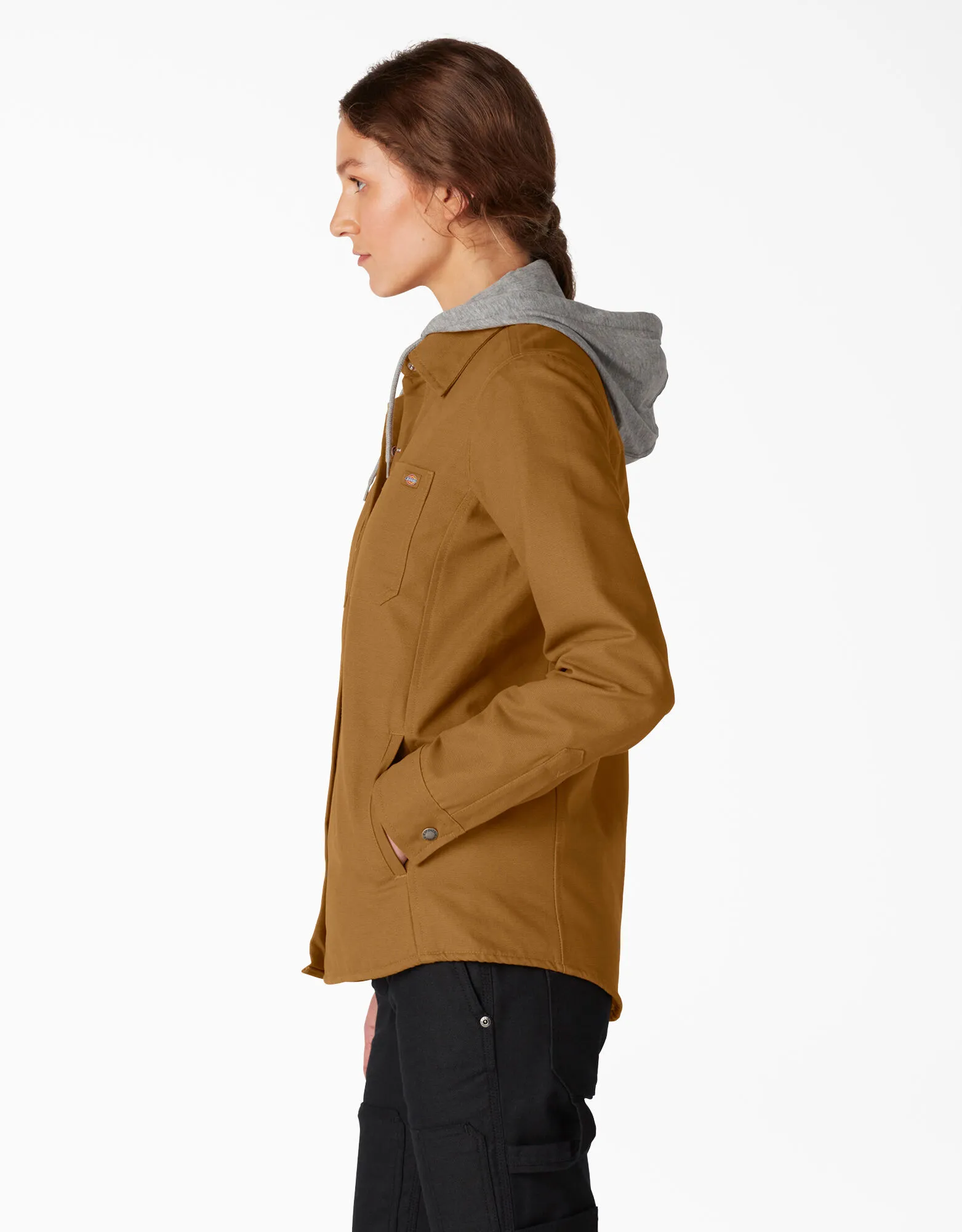 Jacket - Dickies Women’s Duck Hooded Shirt Jacket FJ077