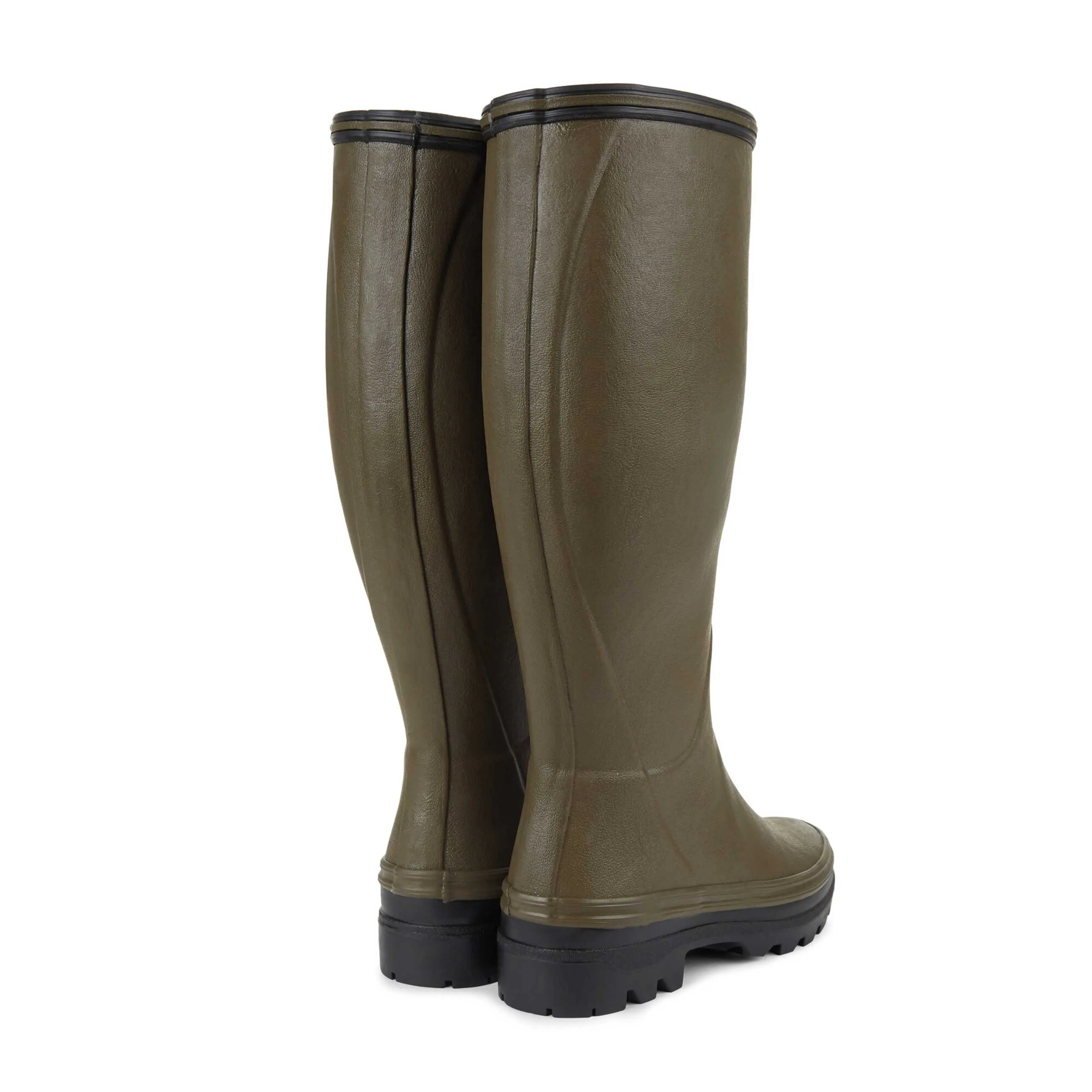 Le Chameau Women's Giverny Jersey Lined Waterproof Boots, Vert Chameau