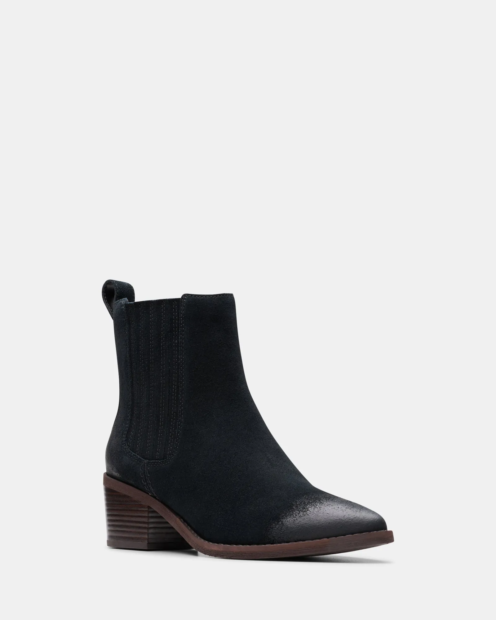 Morzine Top Black Suede
