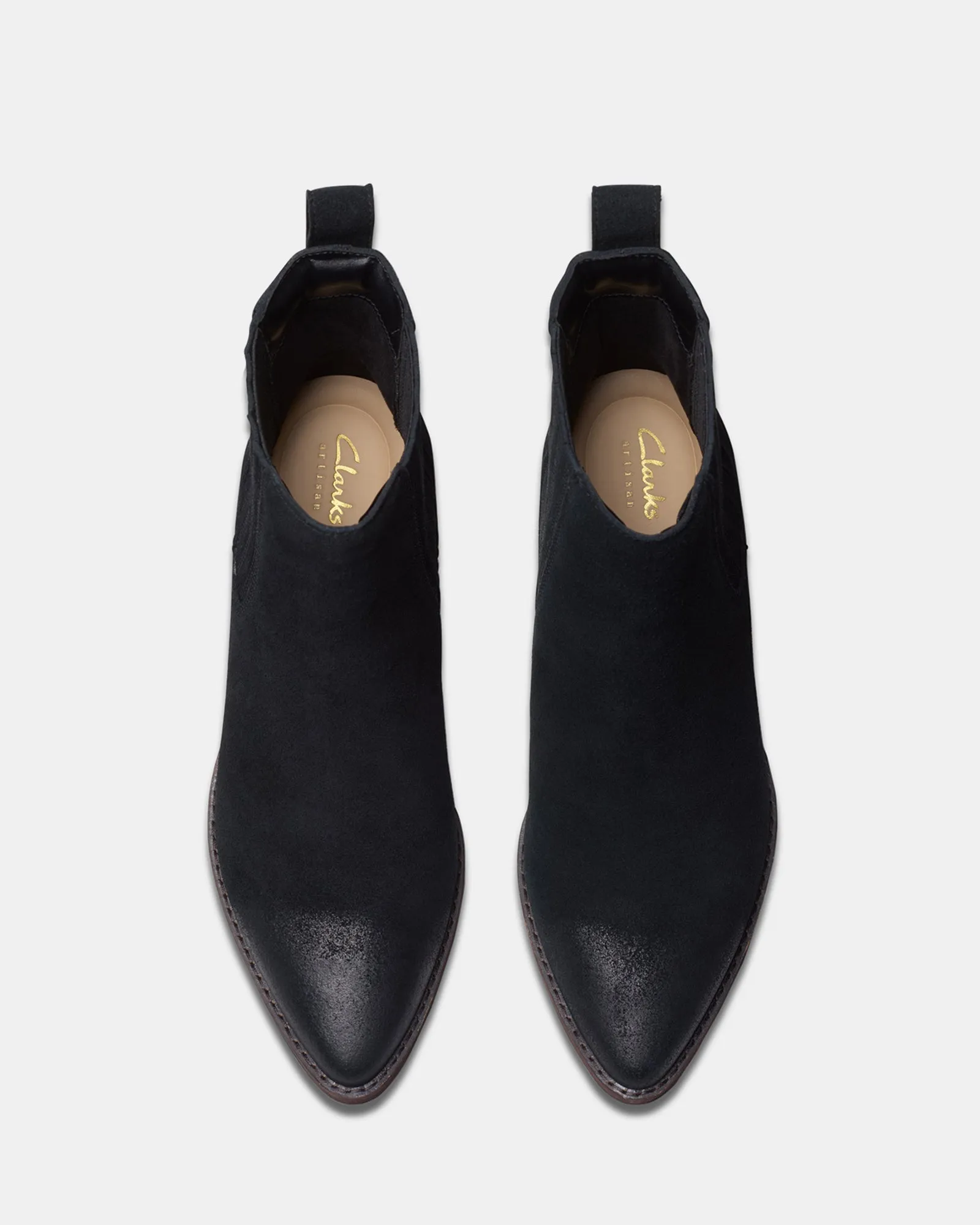 Morzine Top Black Suede