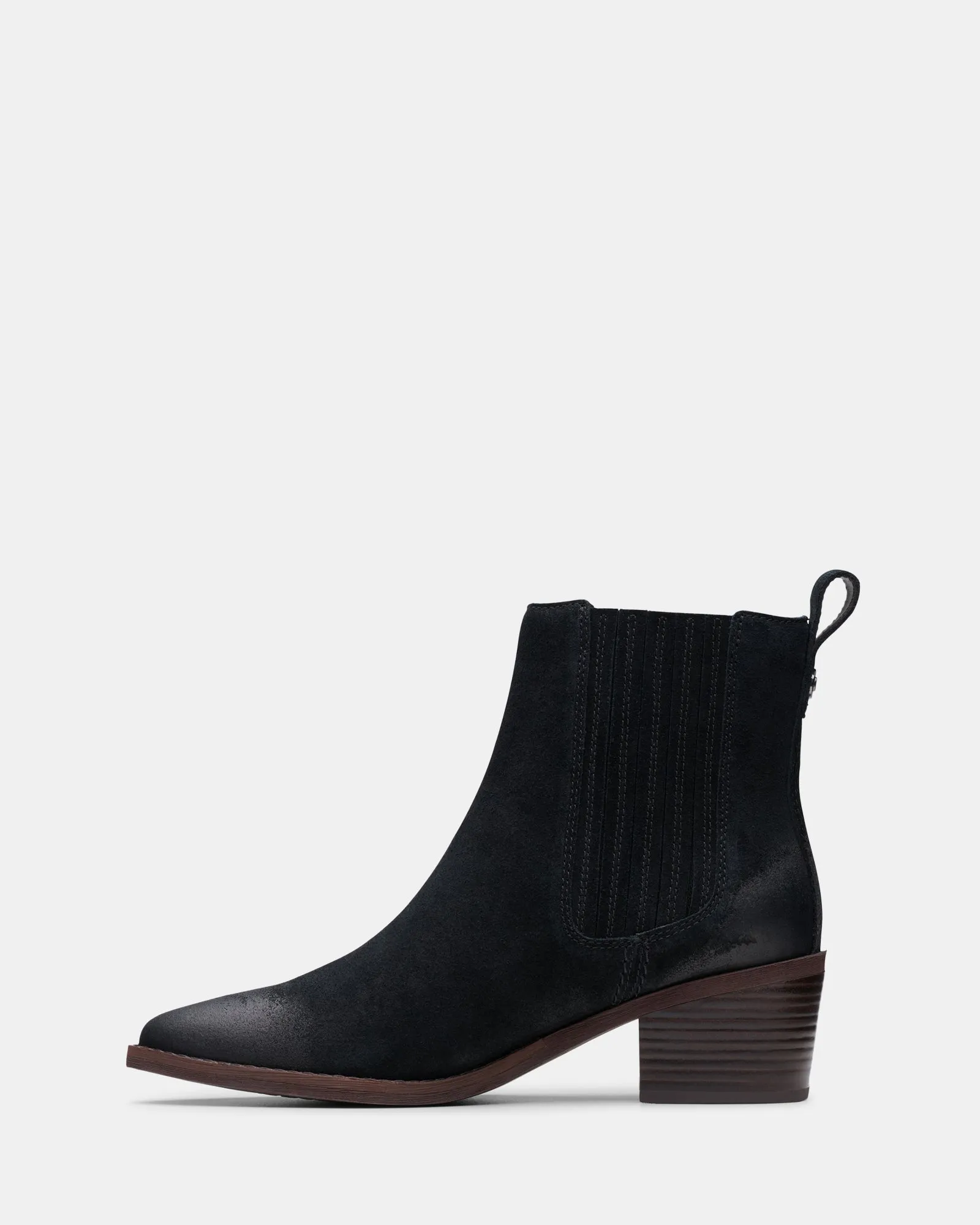 Morzine Top Black Suede