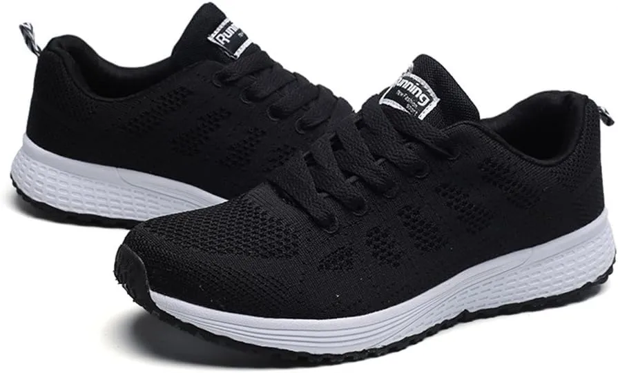 Running Shoes Lightweight Tennis Shoes Non Slip Gym Lace Up Mens Running Shoes Breathable Men's Casual Shoes Fashion Sneakers 2025 Platform Tennis Shoe Cross Trainer Shoe