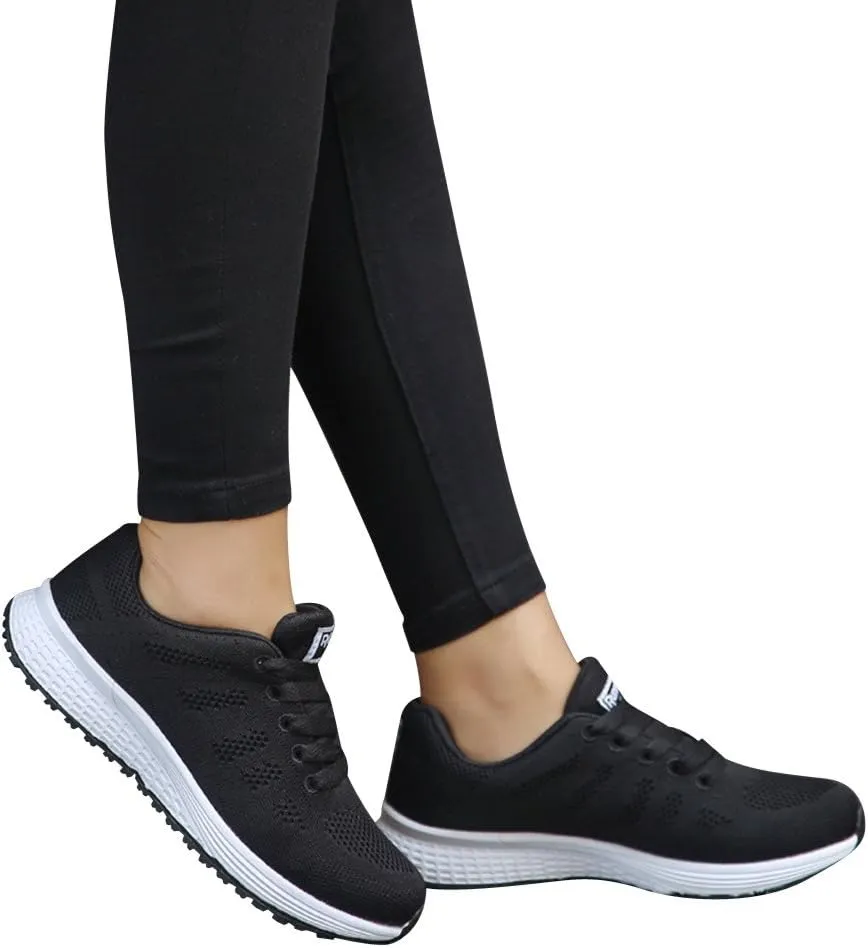 Running Shoes Lightweight Tennis Shoes Non Slip Gym Lace Up Mens Running Shoes Breathable Men's Casual Shoes Fashion Sneakers 2025 Platform Tennis Shoe Cross Trainer Shoe