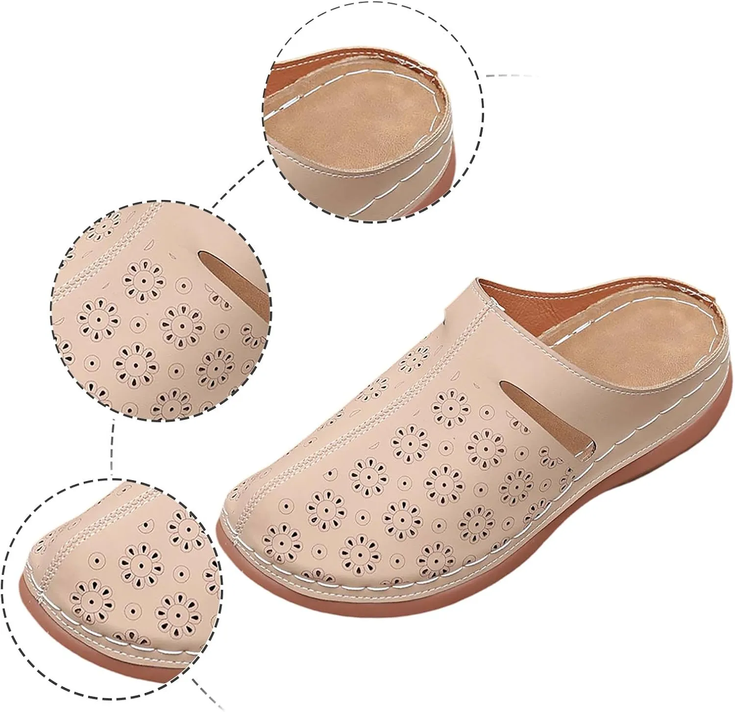 Sandals Women Comfortable Arch Support Platform Sandals Casual Bunion Breathable Shoes Embellished