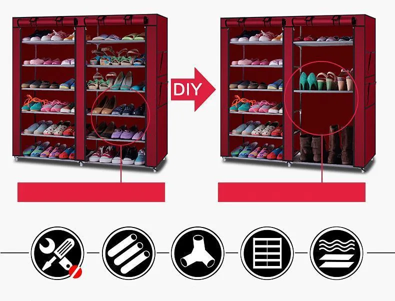 Shoe Rack with Oxford Cover