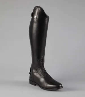 Silentio Mens Tall Leather Field Boot Black (Regular Calf)