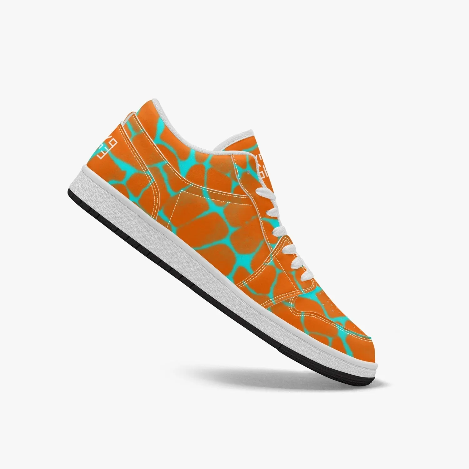 Sixty Eight 93 Logo White Boa Orange & Aqua Blue SENTLT1 Shoes