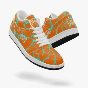Sixty Eight 93 Logo White Boa Orange & Aqua Blue SENTLT1 Shoes