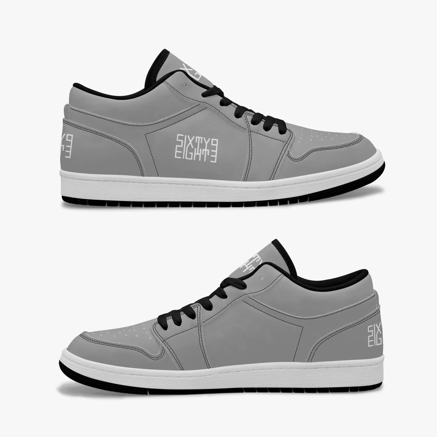 Sixty Eight 93 Logo White Grey SENTLT1 Shoes