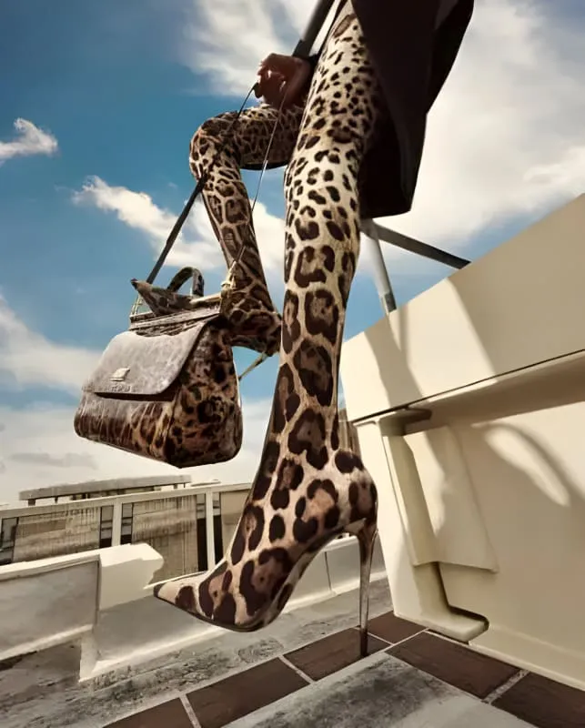 Womens Leopard Snakeskin Pointed Thigh-high Stiletto Boots